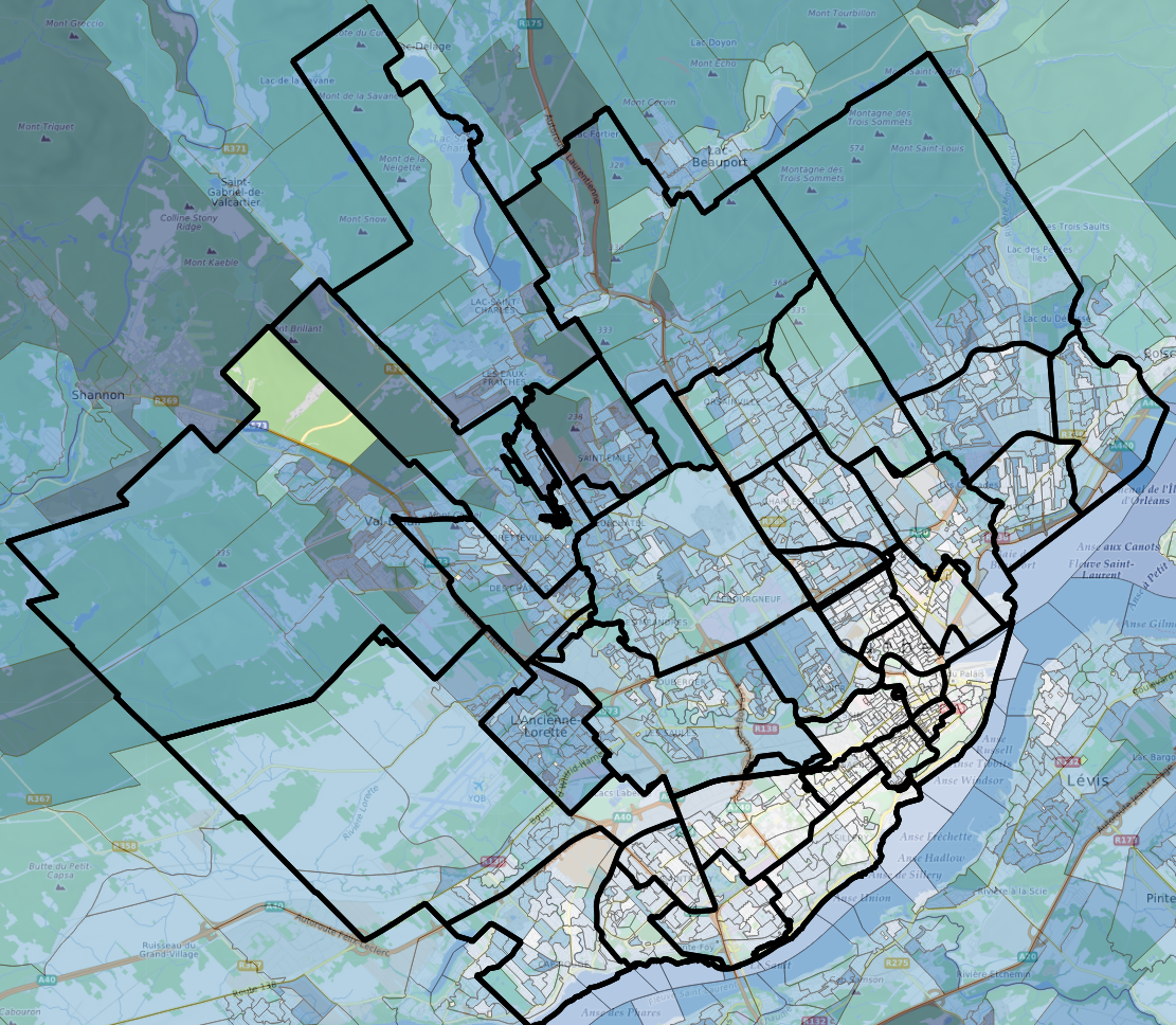 Couches QGIS pour l'atlas du Québec