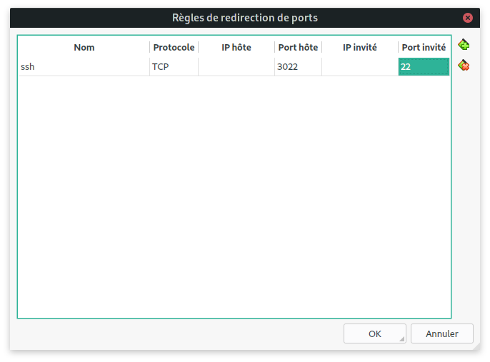 Redirection de port SSH