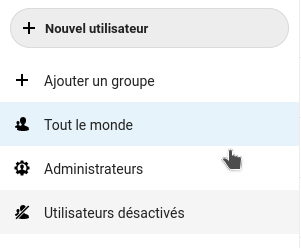 Ajout d'utilisateur