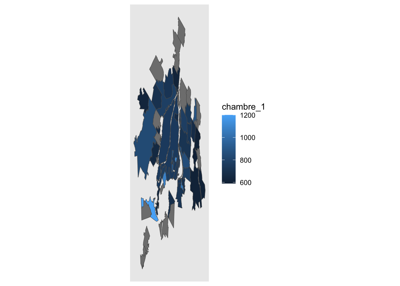 Carte du coût moyen des 3 1/2 — Montréal (ggplot2 + geom_sf)